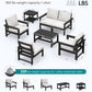HDPE Outdoor Patio Furniture Set 7 Piece All Weather-1