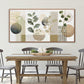 Elegant Emerald Green Bohemian Wall Art 29x58Inches
