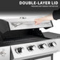 Four Burner Propane Grill With Barbecue Side Burner