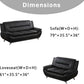 Leather Couches For Living Room Black Sofa And Loveseat Set-4