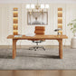 Executive Desk 70.9 Inch Brown Computer Workstation