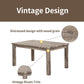 Rustic Dining Table Set Six NailheadAccents Chairs