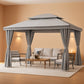 Durable Outdoor Gazebo 10x13 Ft Weatherproof Roofs