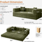 Emerald 78.8 Inches Transformable Sleeper Couch Bed