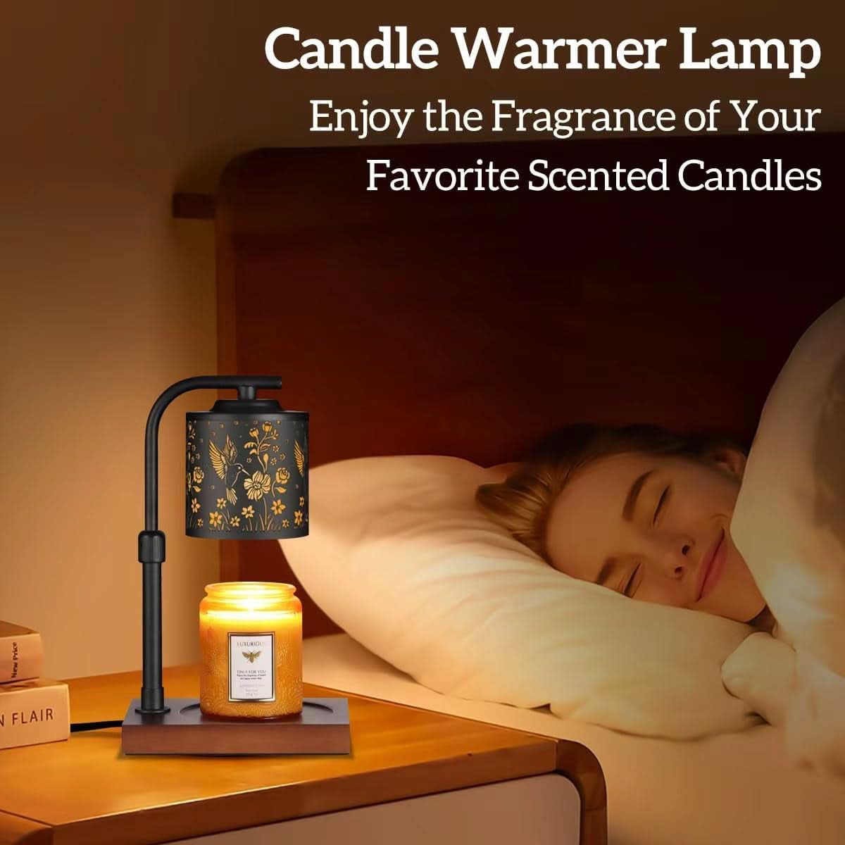 Candle Warmer Lamp Dimmable Adjustable Height Decor-4