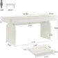 63 Inch White Desk With Drawers Modern Office Desk