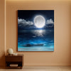 Canvas Wall Art High Definition Moonlit Ocean Landscape