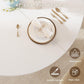 Round Dining Table 47 Inch White Finish Living Room Area