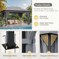 10x13 Outdoor Gazebo Integrated Mosquito Netting Grey