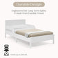 Cora Wood Twin Bed Removable Guardrails System White