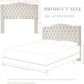 Tufted Linen Upholstered Headboard for Queen Full Beds