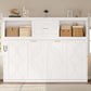 Twin Murphy Bed With Multi Compartmental Storage White