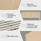 Queen Platform Bed Engineered Wood Veneer Finish Durable