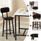 White 24Inch Square Dining Table Set Space Savvy Design
