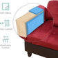 2 Piece Sectional Sofa Set L Shape Microfiber With Chaise Red Right Hand Facing Living Room-2