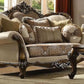 4 Piece Traditional Living Room Set With 91In Sofa Loveseat Chair Coffee Table