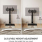 Black Ultrare silient Tempered Swivel TV Stand 75Inch