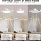 42 Inch Retractable Ceiling Fan Featuring Lighting
