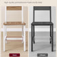 Dining Chair Set Of 2 Rustic Wood With Metal Frame