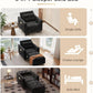 Black Upholstered Sleeper Chair Pull Out Bed For Small Rooms