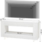 65 Inch TV Stand With White Entertainment Center Storage