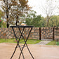 Black Twenty EightIn High Top Foldable Removable Locking Legs Cocktail Table