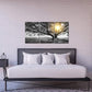 Three Piece Black White Tree Landscape Framed Canvas-2