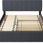 Queen Size Upholstered Platform Bed Featuring Trundle