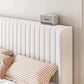 Velvet Upholstered Full Bed Frame With Wingback Headboard