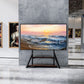Rolling TV Floor Stand With Adjustable Shelving Unit
