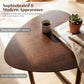 Walnut 31.5 Inch Folding Dining Table Compact Space Saver