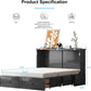 Queen Murphy Cabinet Bed Premium Mattress Included-1