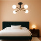 Black Gold Sputnik Chandelier Ceiling Light Modern-0