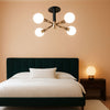 Black Gold Sputnik Chandelier Ceiling Light Modern-0