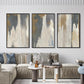 Gray Beige AbstractExpressionist Canvas Wall Art Size16x24