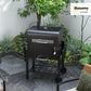 Charcoal Black Portable Grill With Adjustable Height