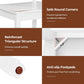 White Rubberwood Dining Chairs Curved Back Collection