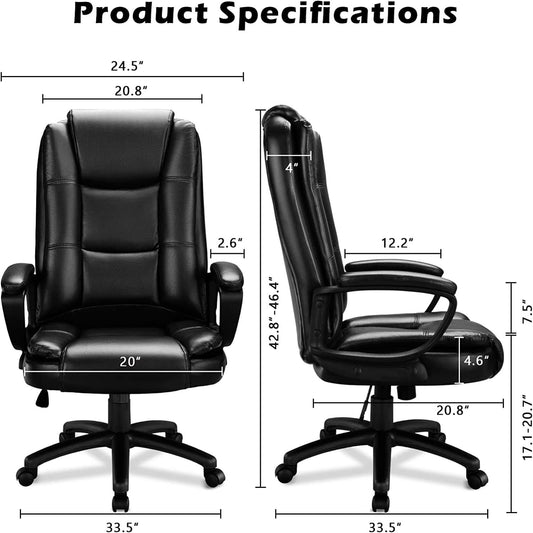 Ergonomic Executive Chair Lumbar Support Height Adjustable-1