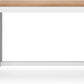 Farmhouse Counter Height Dining Table 3 Shelves Light Brown