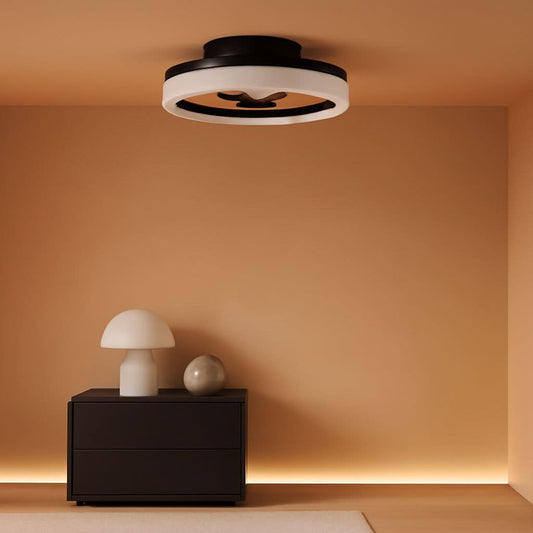 Smart Bladeless Ceiling Fan With Remote And LED Lights