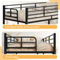 Black Twin Over Twin Reinforced Steel Frame Bunk Bed