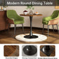 Midcentury Walnut Tulip 24Inch Pedestal Furniture Table
