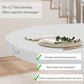 Forty Seven Inches White Circular Solid Wood Dining Table-3