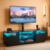 Black Sixty Inch TV Stand With Entertainment Center