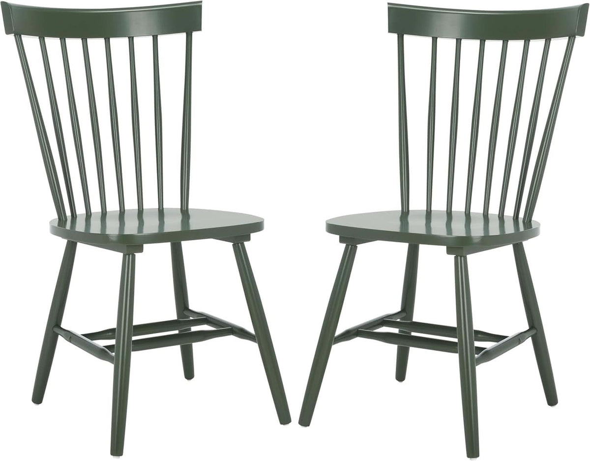 Dusty Green Windsor Spindle Dining Chair Set Of 2 Solid Wood