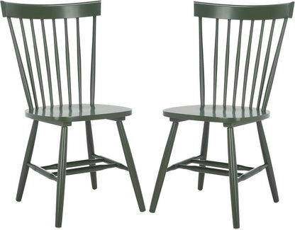Dusty Green Windsor Spindle Dining Chair Set Of 2 Solid Wood