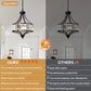 Black Modern Farmhouse Crystal Chandelier Living Room