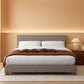 Queen Size Upholstered Headboard Platform Bed Slats