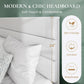 Full Platform Bed Frame Velvet Upholstered Headboard