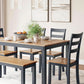 Intercontinental Mango Wood Dining Table Set Cerulean